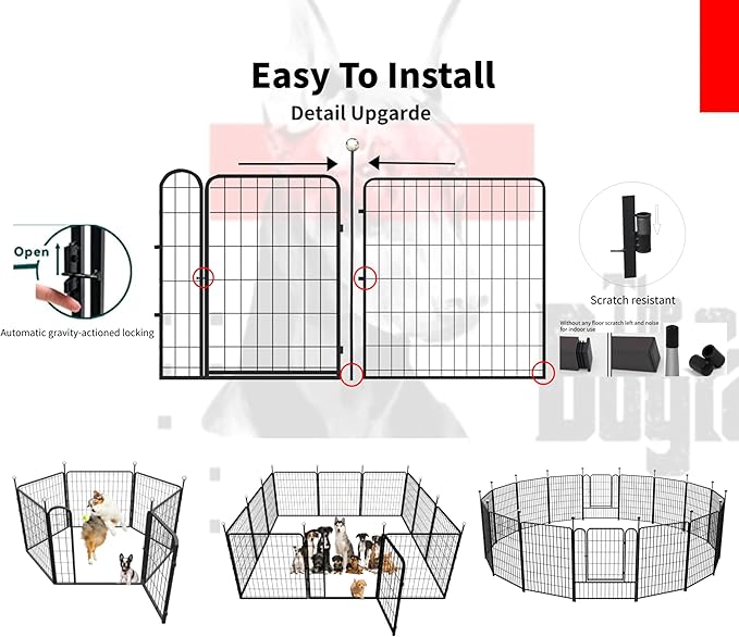 Portable Dog Crates & Playpen, Easy-Carry Straps - Image 6