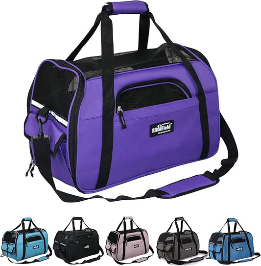 EliteField Soft Pet Carrier Soft Sided Dog Puppy Cat Carrier Travel Bag by EliteField
