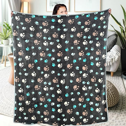 Dog Blankets for Large Dogs, Soft Fluffy Flannel Pet Blanket Mat Cover for Bed - Image 5