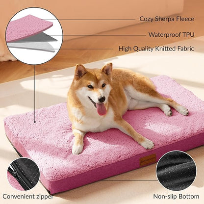 Patas Lague Orthopedic XL Dog Bed Large Sized Dog 42''X28'', Soft Waterproof - Image 3