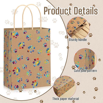 Blulu 20 Pcs Puppy Dog Paw Gift Bags - Image 2