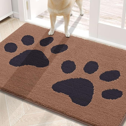 Buganda Dog Door Mat for Muddy Paws, Absorbent Dirt Trapper Washable Indoor by Buganda