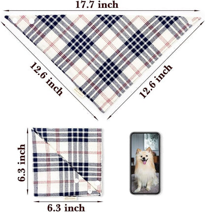 5PCS Dog Bandanas with Button - Image 4