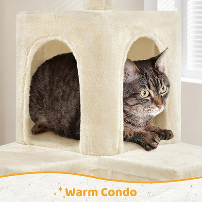 Yaheetech Cat Tree, 54in Tall Cat Tower - Image 6