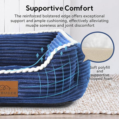 Orthopedic Dog Bed for Medium Dogs, Dog Sofa Beds Supportive Foam Pet Couch Bed - Image 3