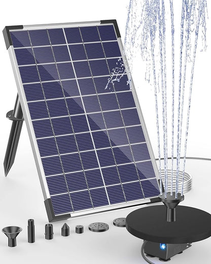 Biling Solar Water Pump for Bird Bath, 6.5W Solar Panel Kit Outdoor Solar by biling