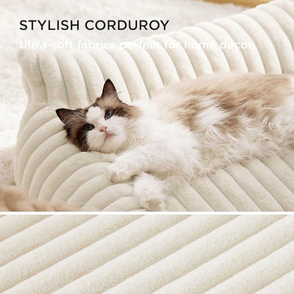 Bedsure ComfyFleece™ Cute Cat Couch - Image 4