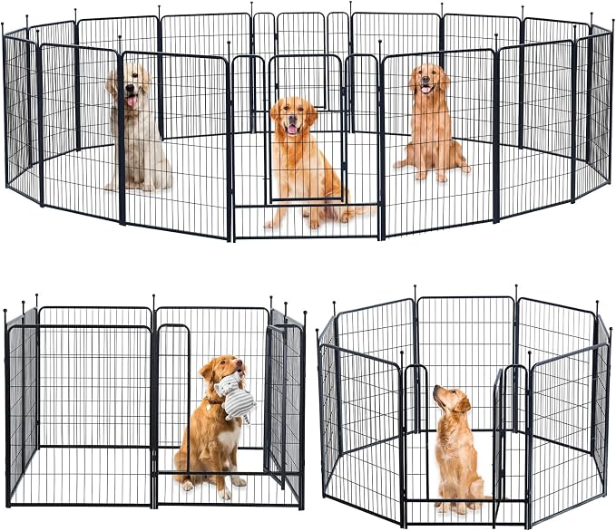Dog Playpen, Portable Outdoor Dog Fence, Dog Playpen by XDPET