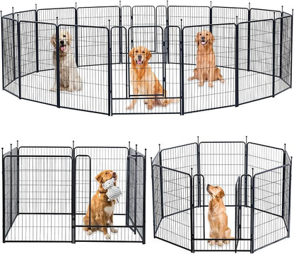 Dog Playpen, Portable Outdoor Dog Fence, Dog Playpen by XDPET