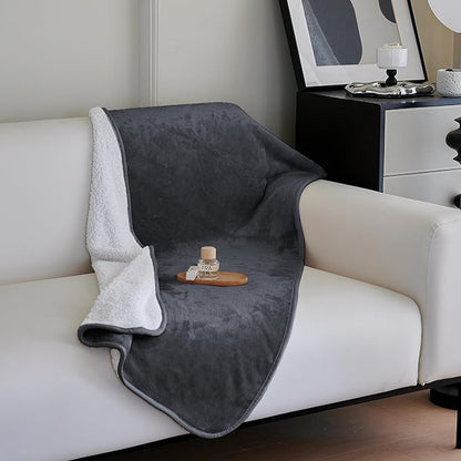 gogobunny Dog Blanket, Waterproof Reversible Sherpa Fleece Throw Blanket - Image 6