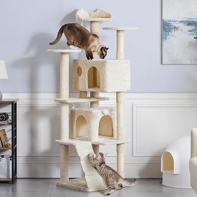 Yaheetech 70in Multi-Level Cat Tree Tall Cat Tower Cat Furniture - Image 2