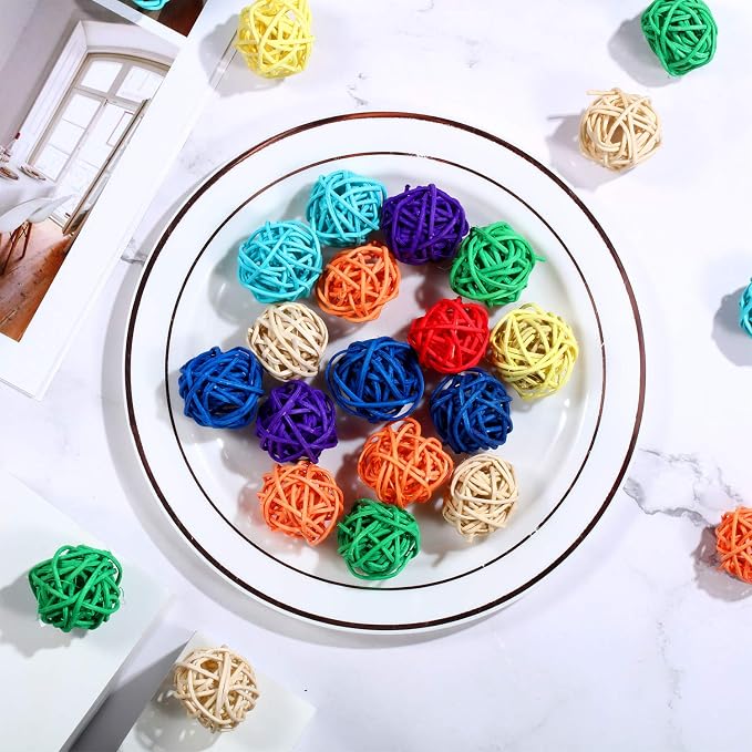 Sumind 80 Pieces Parrot Toy Wooden Blocks Bird Chewing Toys Mini Wood Chips - Image 7