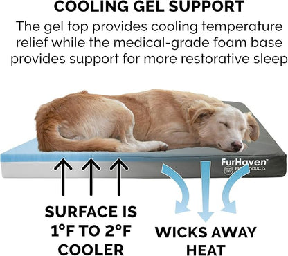 Furhaven Water-Resistant Cooling Gel Dog Bed - Image 5