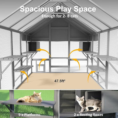 Cat Catio, Large Catio Outdoor Cat Enclosure - Image 2