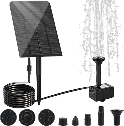Solar Water Fountain for Bird Bath Solar Water Pump by LAWOHO