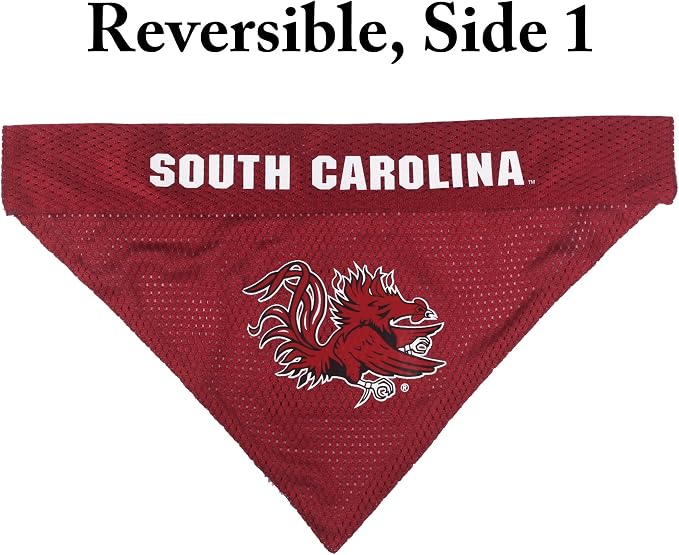 Pets First Collegiate Pet Accessories, Reversible Bandana, South Carolina - Image 3