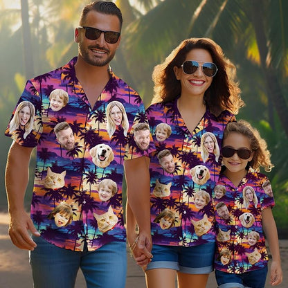 Custom Hawaiian Shirt with Face Photo Picture - Image 3