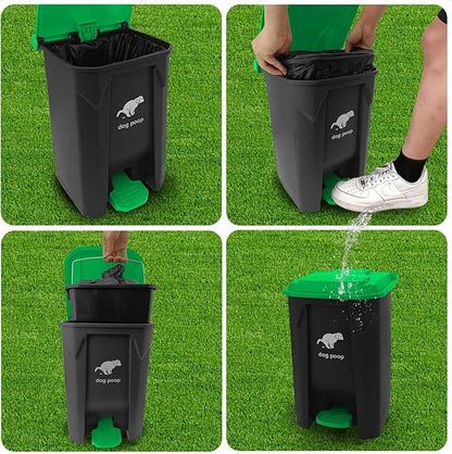 Dog Poop Trash Can Outside, 20L/5Gallon Dog Waste Trash Can - Image 4