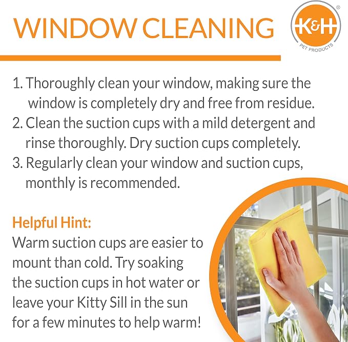 K&H Pet Products EZ Mount Cat Window Perch Penthouse 2-level Tree, Sturdy - Image 5