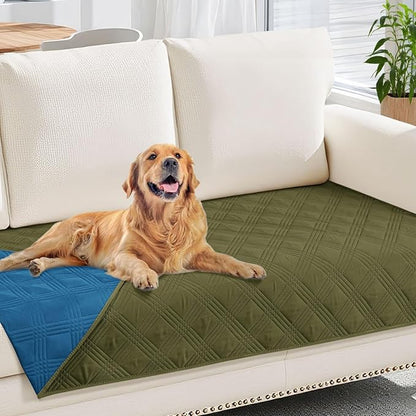 hyha Waterproof Dog Blanket, Reversible Pet Bed Blanket, Soft Sofa Couch Cover by hyha