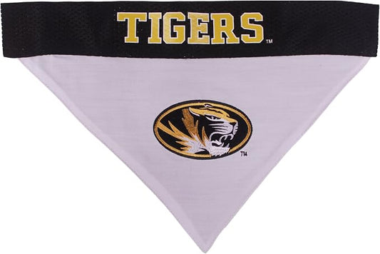 Pets First Collegiate Pet Accessories, Reversible Bandana, Missouri Tigers - Image 2