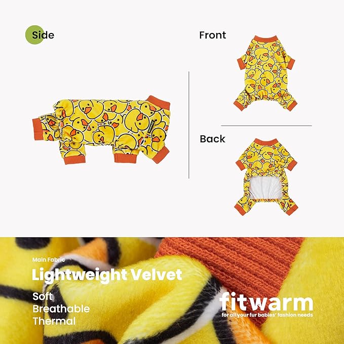 Fitwarm Funny Duck Dog Pajamas, Dog Winter Clothes - Image 5