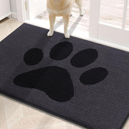 Buganda Dog Door Mat for Muddy Paws, Absorbent Dirt Trapper Non Slip Indoor by Buganda