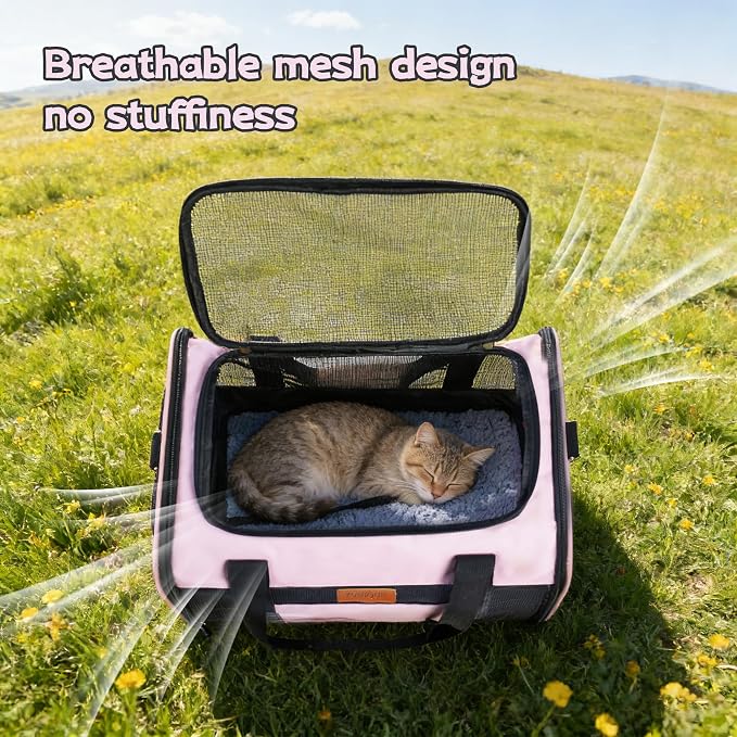 YUNIQUE Soft-Sided Cat & Dog Carrier - Image 3