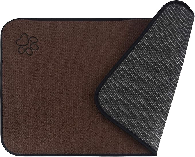 Sinland Microfiber Large Pet Food Mat Dog Feeding Mat Pet Bowl Mat by SINLAND