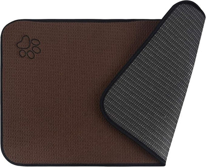 Sinland Microfiber Large Pet Food Mat Dog Feeding Mat Pet Bowl Mat by SINLAND
