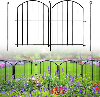 Decorative Garden Fence 17in x18ft, 18 Pack Rustproof Metal No Dig Fence Animal - Image 9