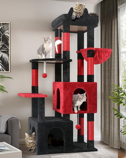 Globlazer Gothic Cat Tower for Indoor Cats, Heavy Duty Goth Cat Trees for Large by Globlazer