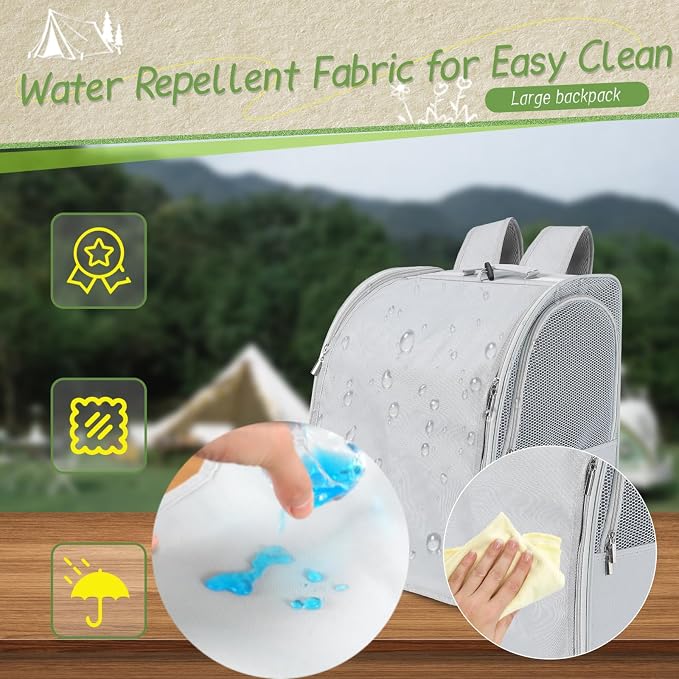 Sanmoncare Bird Backpack Carrier, Water Repellent Fabric Cockatiel Travel Bag - Image 5