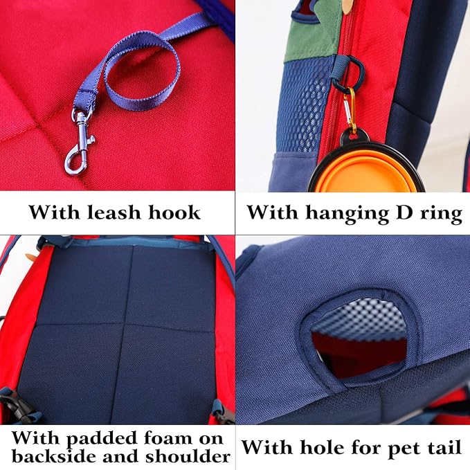 Lifeunion Legs Out Dog Carrier Backpack Hands-Free Adjustable Pet Travel Carrier - Image 3