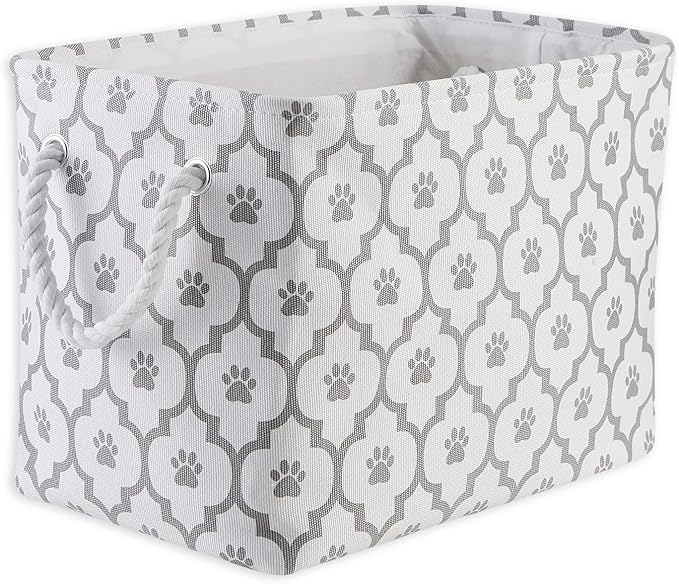 Bone Dry Pet Storage Collection Lattice Paw Print, Medium Rectangle by BoneDry