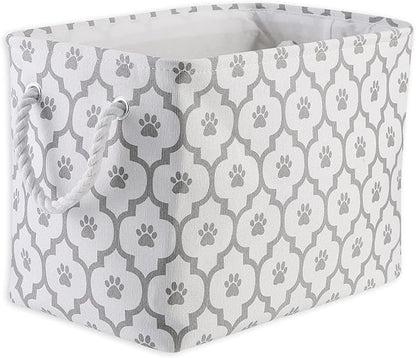 Bone Dry Pet Storage Collection Lattice Paw Print, Medium Rectangle by BoneDry