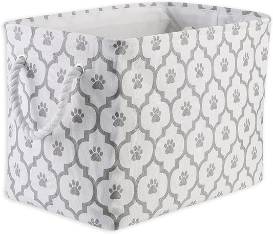 Bone Dry Pet Storage Collection Lattice Paw Print, Medium Rectangle by BoneDry
