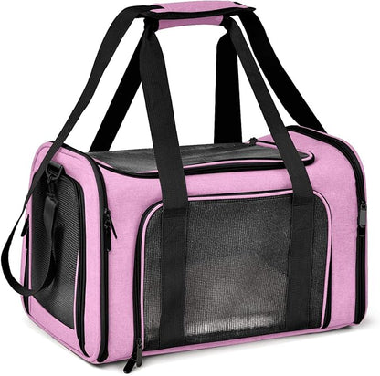Henkelion Pet Carrier for Small Medium Cats Dogs Puppies up to 15 Lbs, TSA by Henkelion