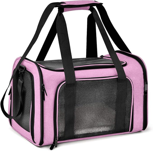 Henkelion Pet Carrier for Small Medium Cats Dogs Puppies up to 15 Lbs, TSA by Henkelion