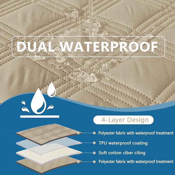 hyha Waterproof Dog Blanket, Reversible Pet Bed Blanket, Soft Sofa Couch Cover - Image 2