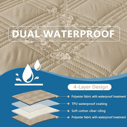 hyha Waterproof Dog Blanket, Reversible Pet Bed Blanket, Soft Sofa Couch Cover - Image 2