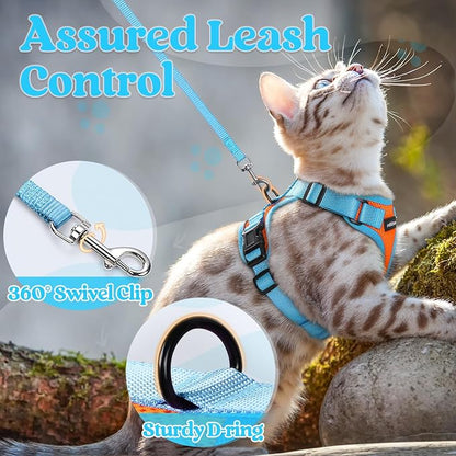 rabbitgoo Cat Harness and Leash Set, Escape Proof Soft Adjustable Vest Harnesses - Image 4