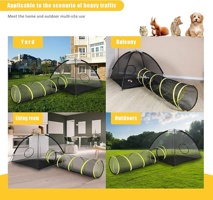 Outdoor Cat Enclosures Indoor, Portable Mesh Tent, Playhouse - Image 4