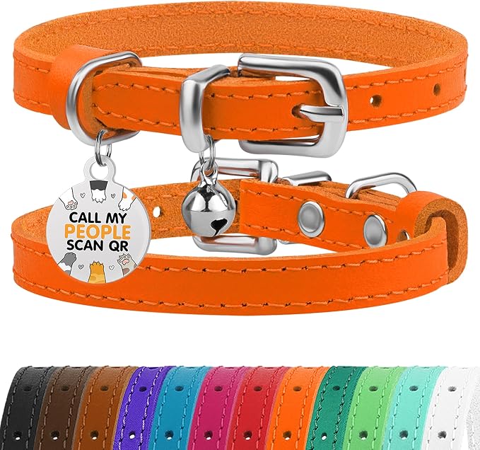 BRONZEDOG Leather Cat Collar by BRONZEDOG