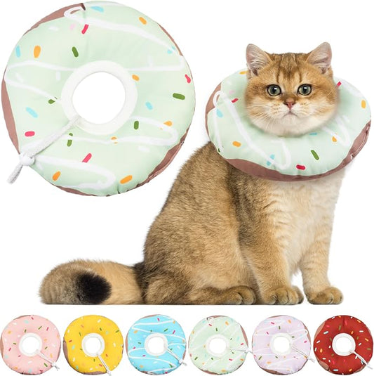 Cat Cone Collar Soft, Waterproof Cat Recovery Collars Spay Cones to Stop by Hpetppy