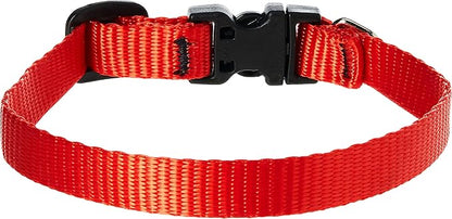 LupinePet Basics 1/2" Red 8-12" Adjustable Collar - Image 2