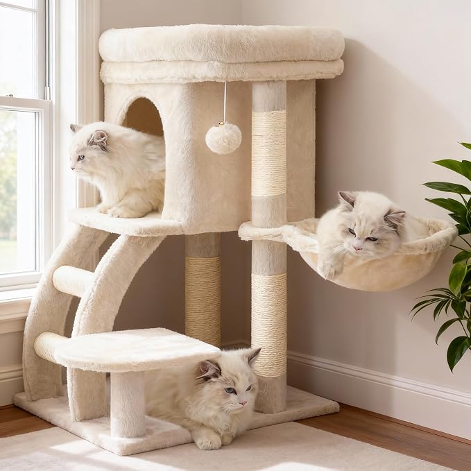 Heybly Cat Tree Tower, Cat condo by HEYBLY