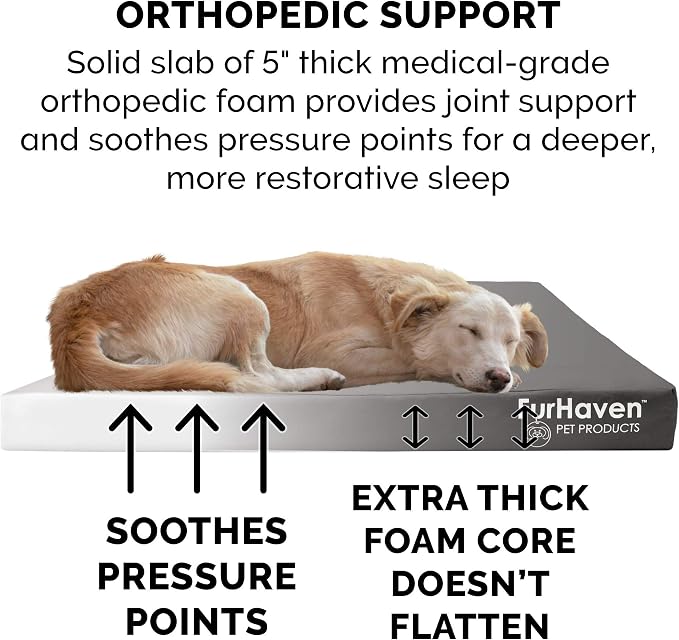 Furhaven Water-Resistant Orthopedic Dog Bed - Image 5