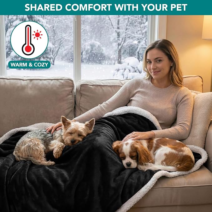 PetAmi Waterproof Dog Blanket for Small Medium Dog Puppy Cat Throw for Couch - Image 4