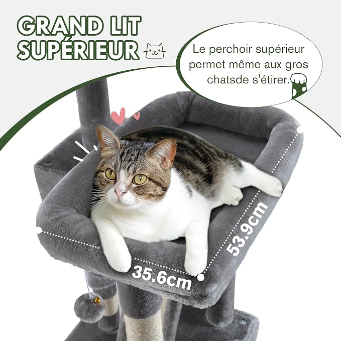 MUTICOR 66 Inches Multi-Level Large Cat Tree Tower - Image 4